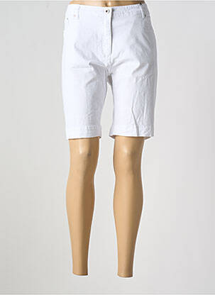 Bermudas tiesi kirpimas baltas BRANDTEX moteris
