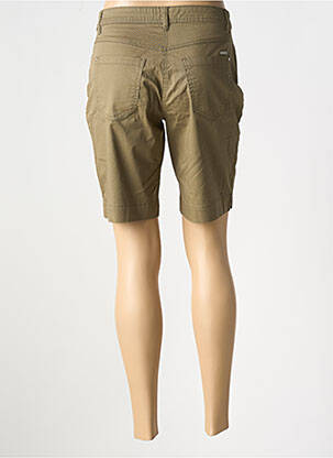 Bermudas uždarymas su užtrauktuku po mygtuku uždengimu žalias BRANDTEX moteris
