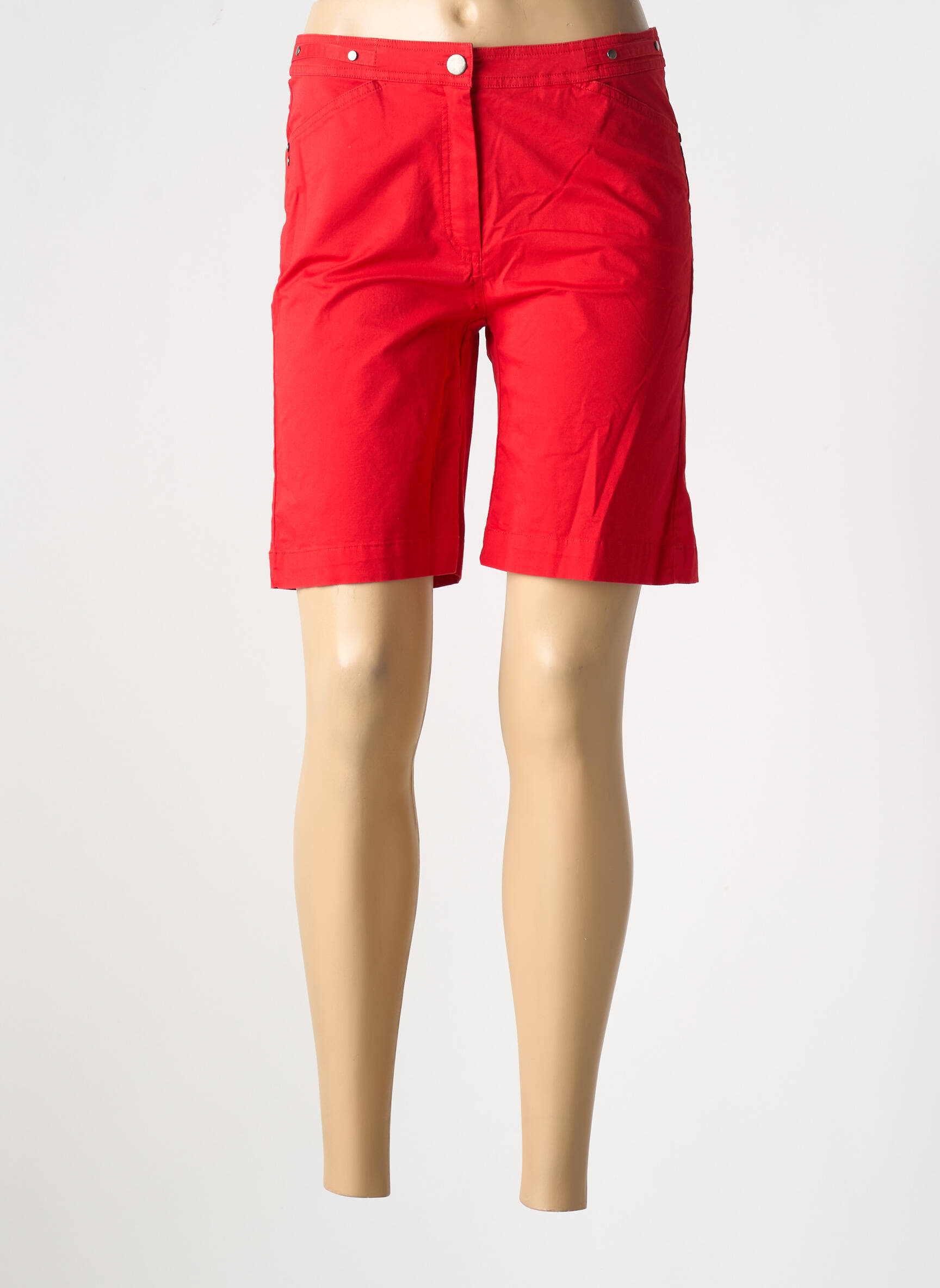 Bermudas tiesi kirpimas raudona FELINO moteris