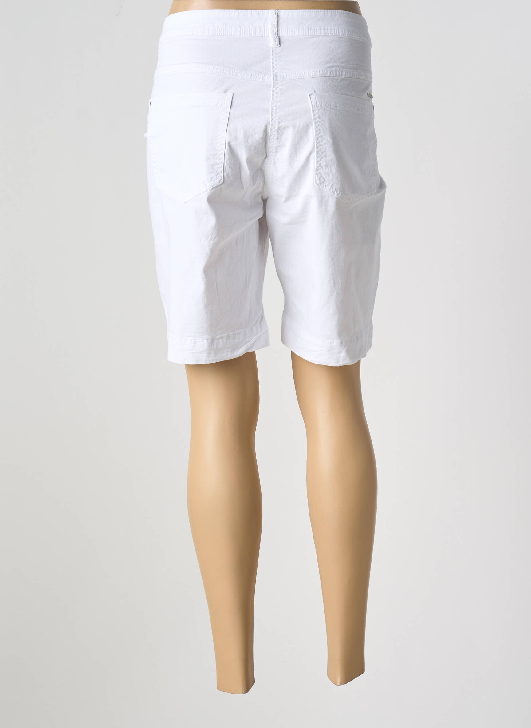 Bermudas tiesi kirpimas baltas BRANDTEX moteris