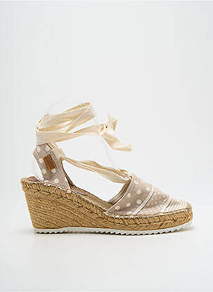 Espadrilės šnervių uždarymas kulnas nuo 7 iki 9 cm bežinis MONTANE moteris