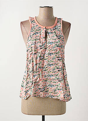 Viršūnė fantazijos raštas be rankų oranžinė SCOTCH & SODA moteris