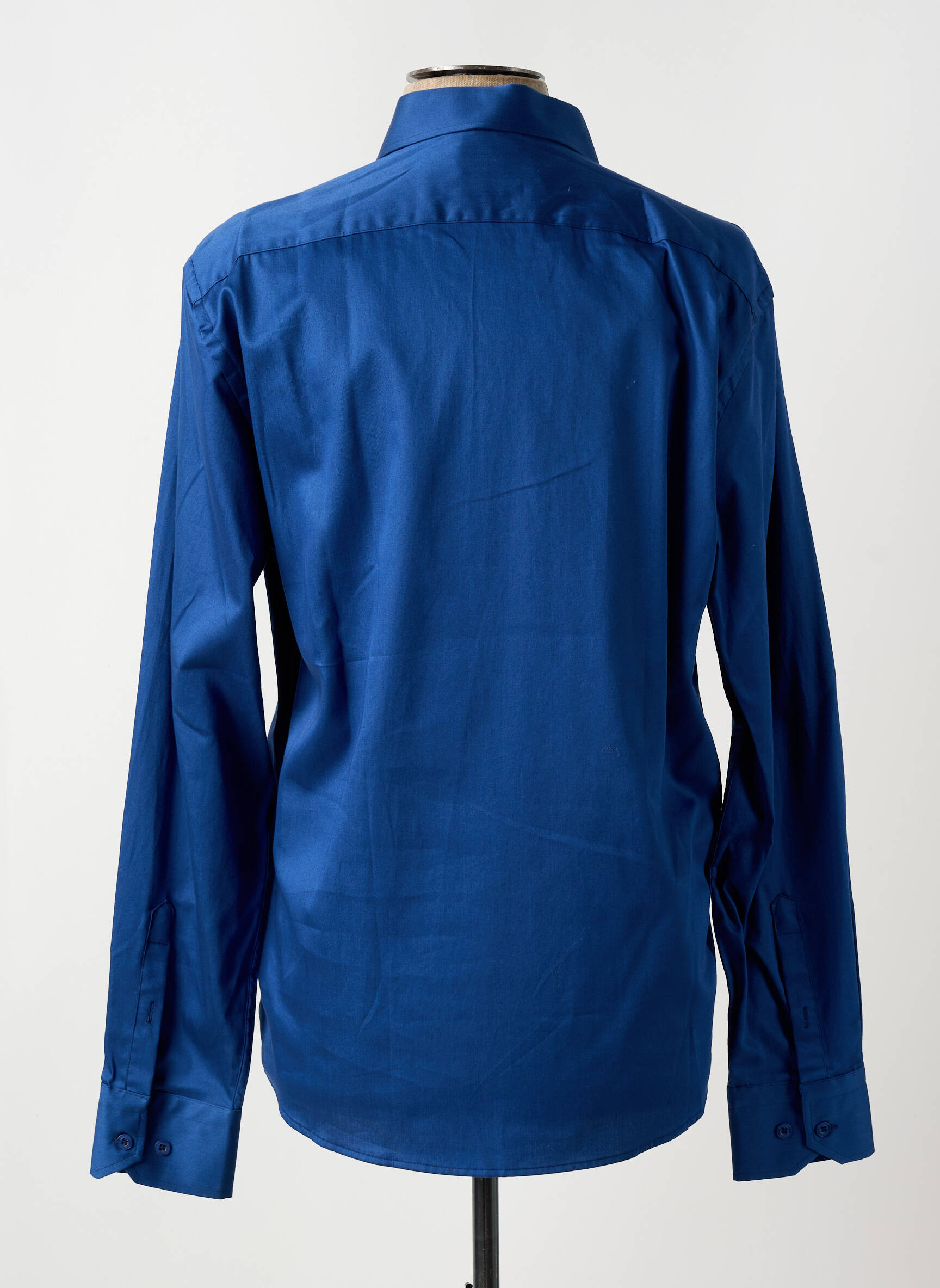 Ilgomis rankovėmis marškinys centrinė iškirptė mėlyna VERSACE 1969 ABBIGLIAMENTO SPORTIVO SRL vyras
