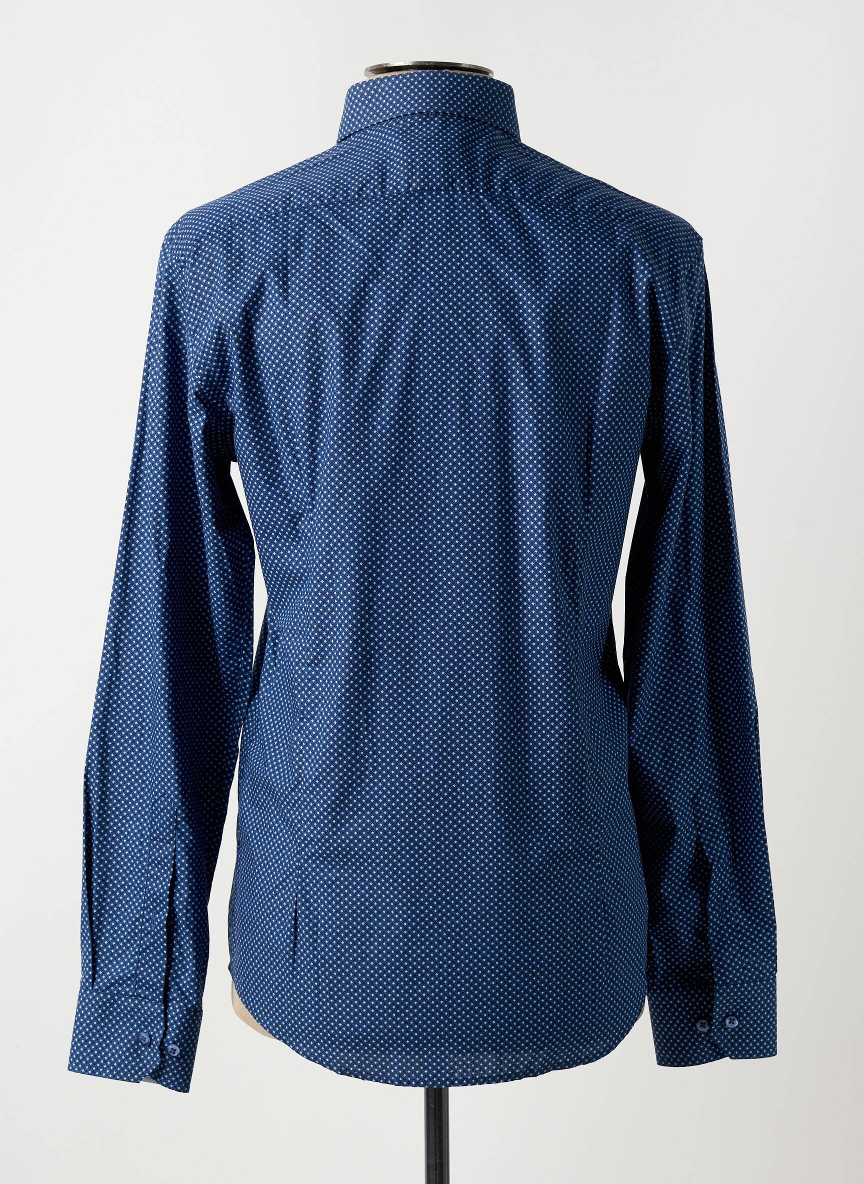 Ilgomis rankovėmis marškinys fantazijos raštas mėlyna VERSACE 1969 ABBIGLIAMENTO SPORTIVO SRL vyras