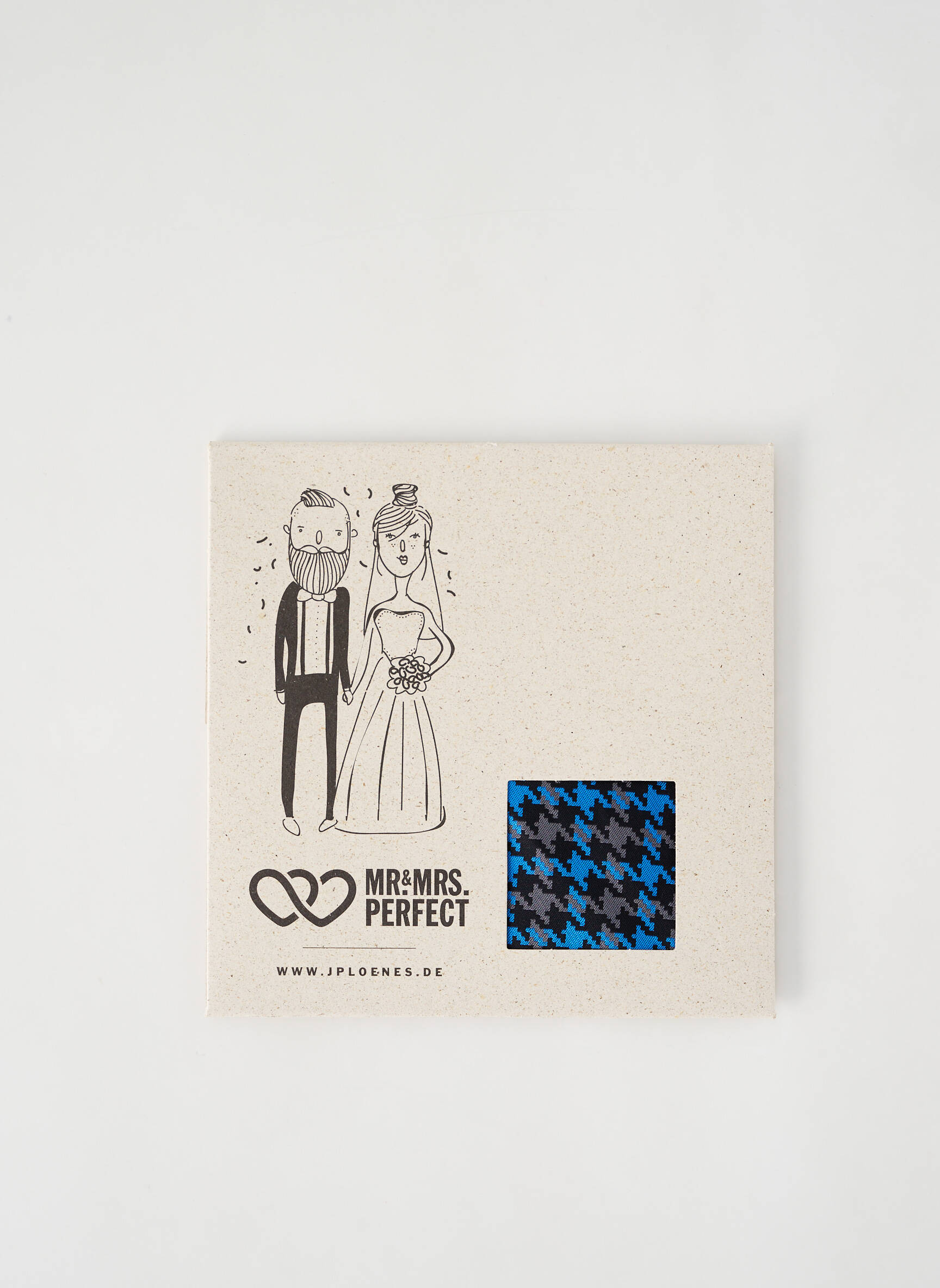 Šalikas satino efektas mėlyna MR&MRS PERFECT vyras