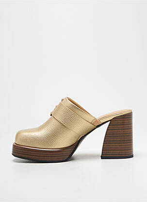 Mule/sabotai lygus audinys kulnas nuo 7 iki 9 cm auksas NOA HARMON moteris