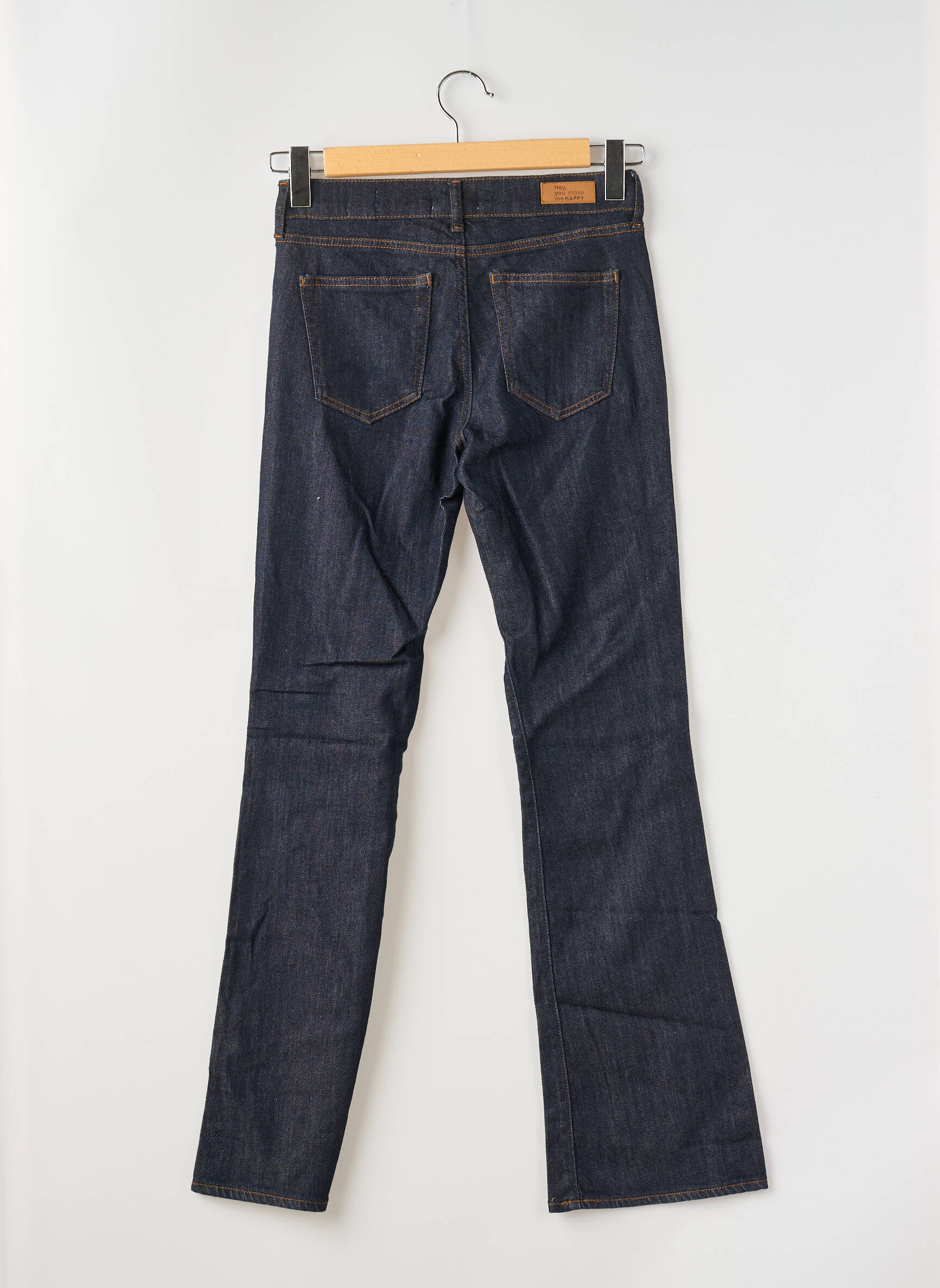 Bootcut džinsai normala dydis normala dydis mėlyna HAPPY moteris