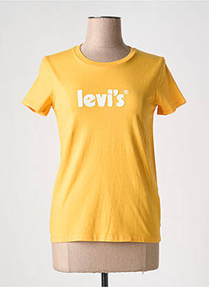 T-marškinys floqué serigrafija trumpas rankovės oranžinė LEVI'S moteris