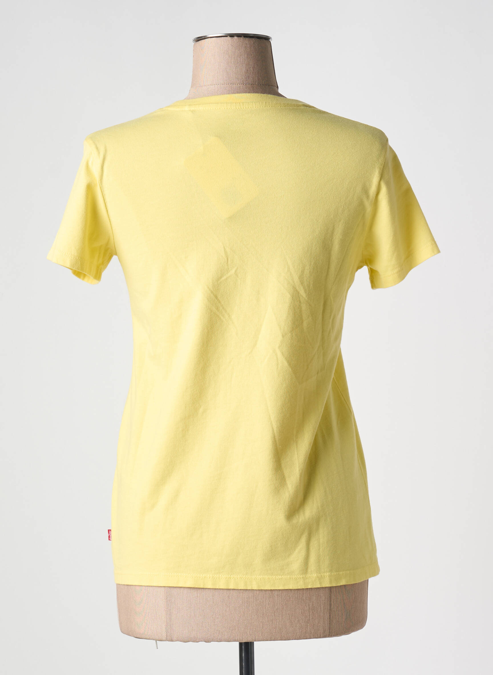 T-marškinys floqué serigrafija trumpas rankovės geltona LEVI'S moteris