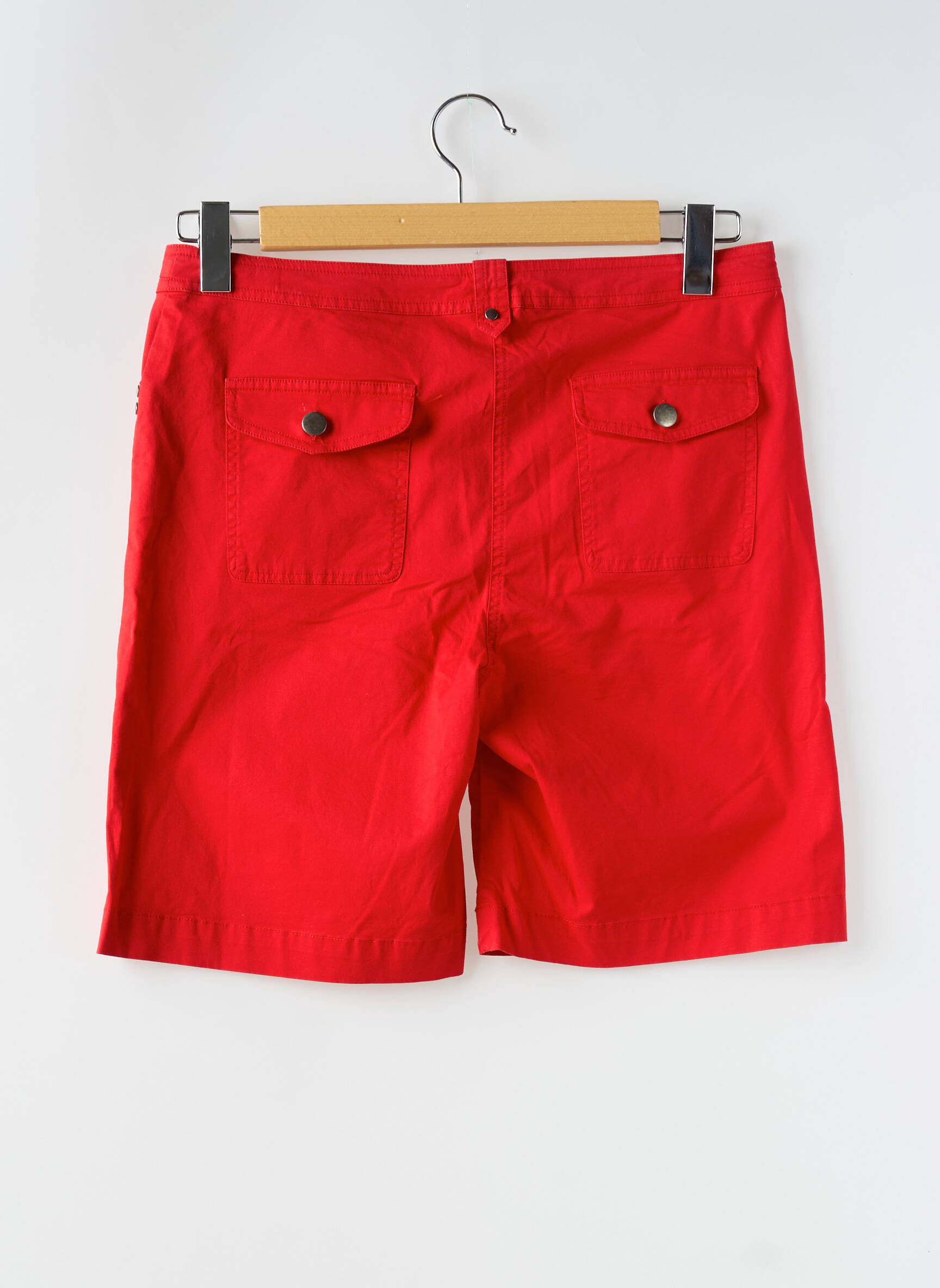 Bermudas tiesi kirpimas raudona FELINO moteris