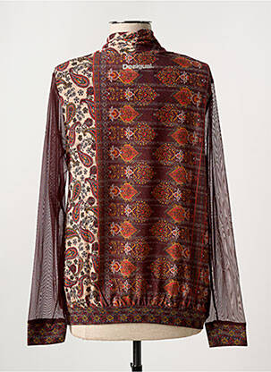 Bluzonai lengva ir skaidri ilgos rankovės oranžinė DESIGUAL moteris