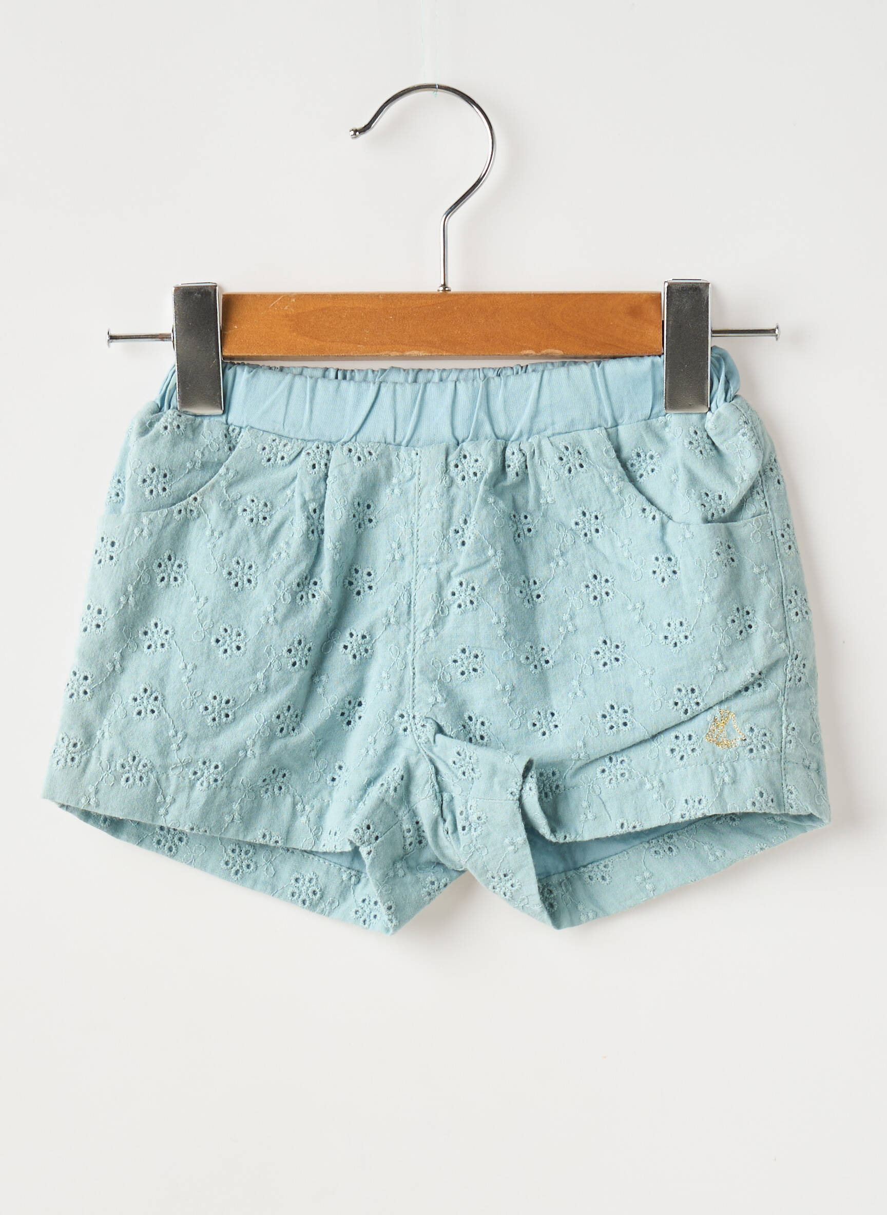 Šortas kišenės reguliuojamo dydžio mėlyna PETIT BATEAU mergina