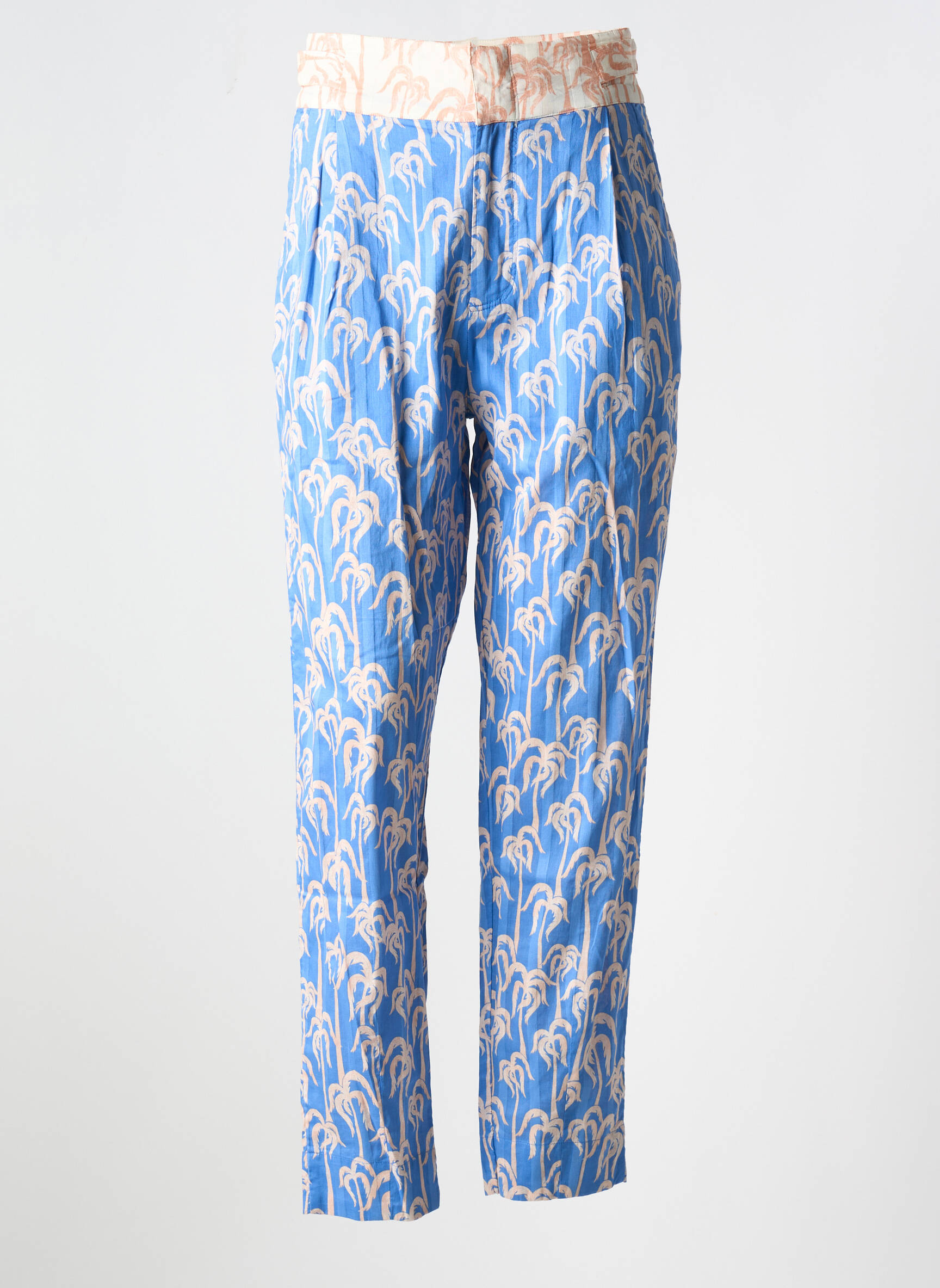 Chino kelnė kišenės aukšta talija mėlyna SCOTCH & SODA moteris