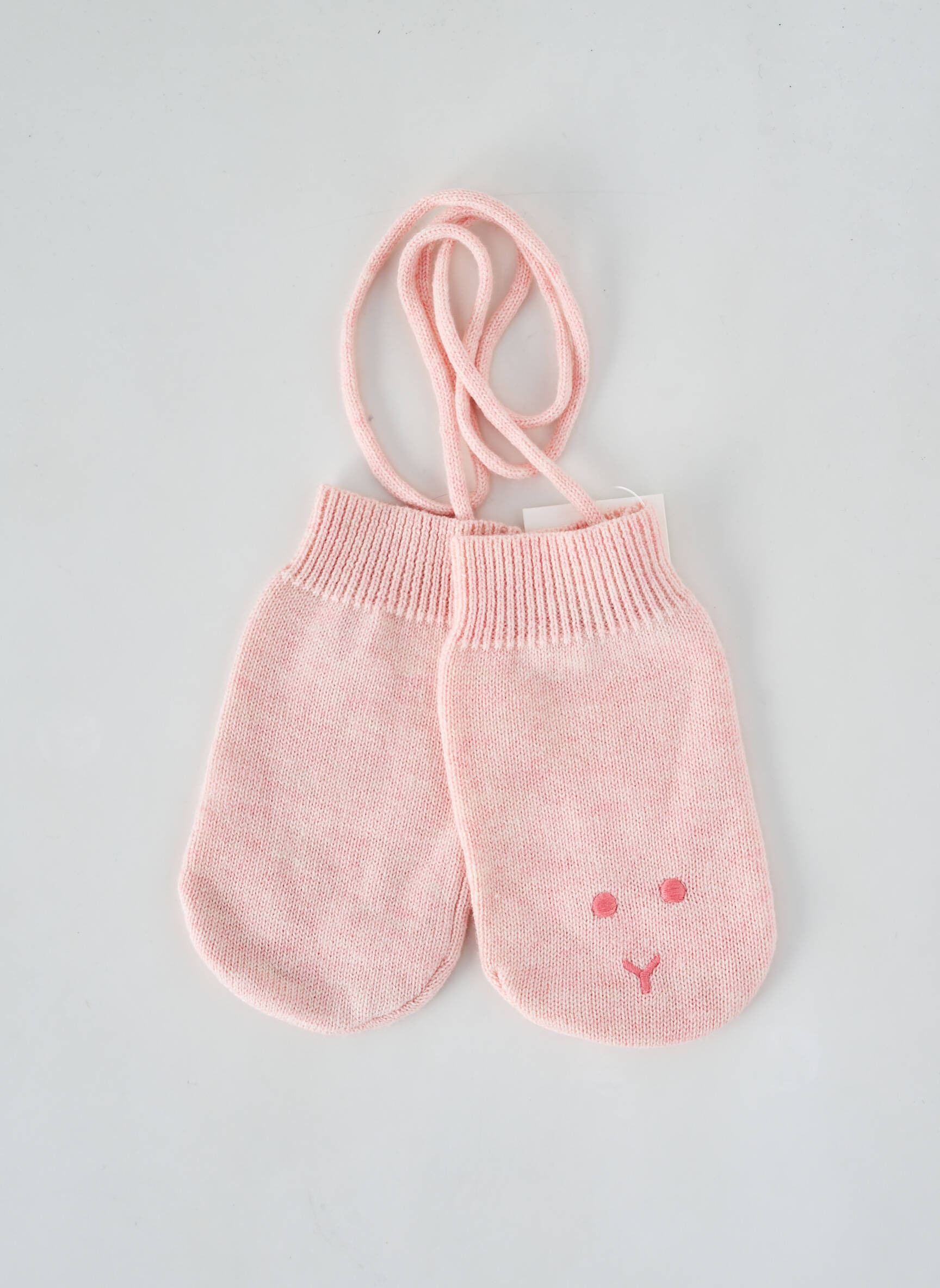 Pirštinės siuvinėjimas rožinė PETIT BATEAU mergina