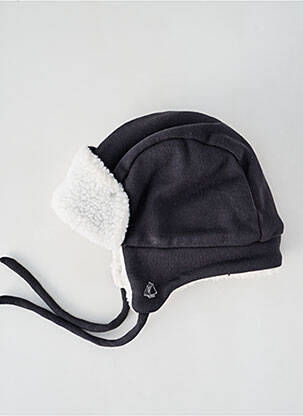 Kepurė užsegimas su raišteliais juodas PETIT BATEAU vaikas