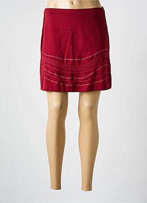 Trumpas sijonas tiesi kirpimas raudona MARKS AND SPENCER moteris