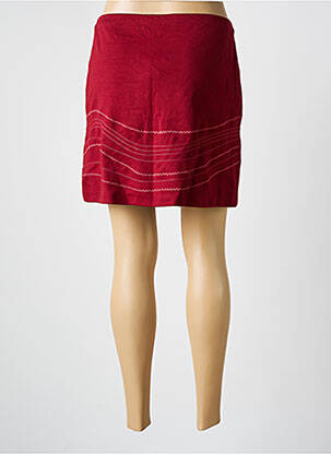 Trumpas sijonas tiesi kirpimas raudona MARKS AND SPENCER moteris