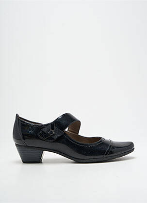 Balerinos velcro užsegimas kulnas nuo 4 iki 6 cm juodas SWEET moteris