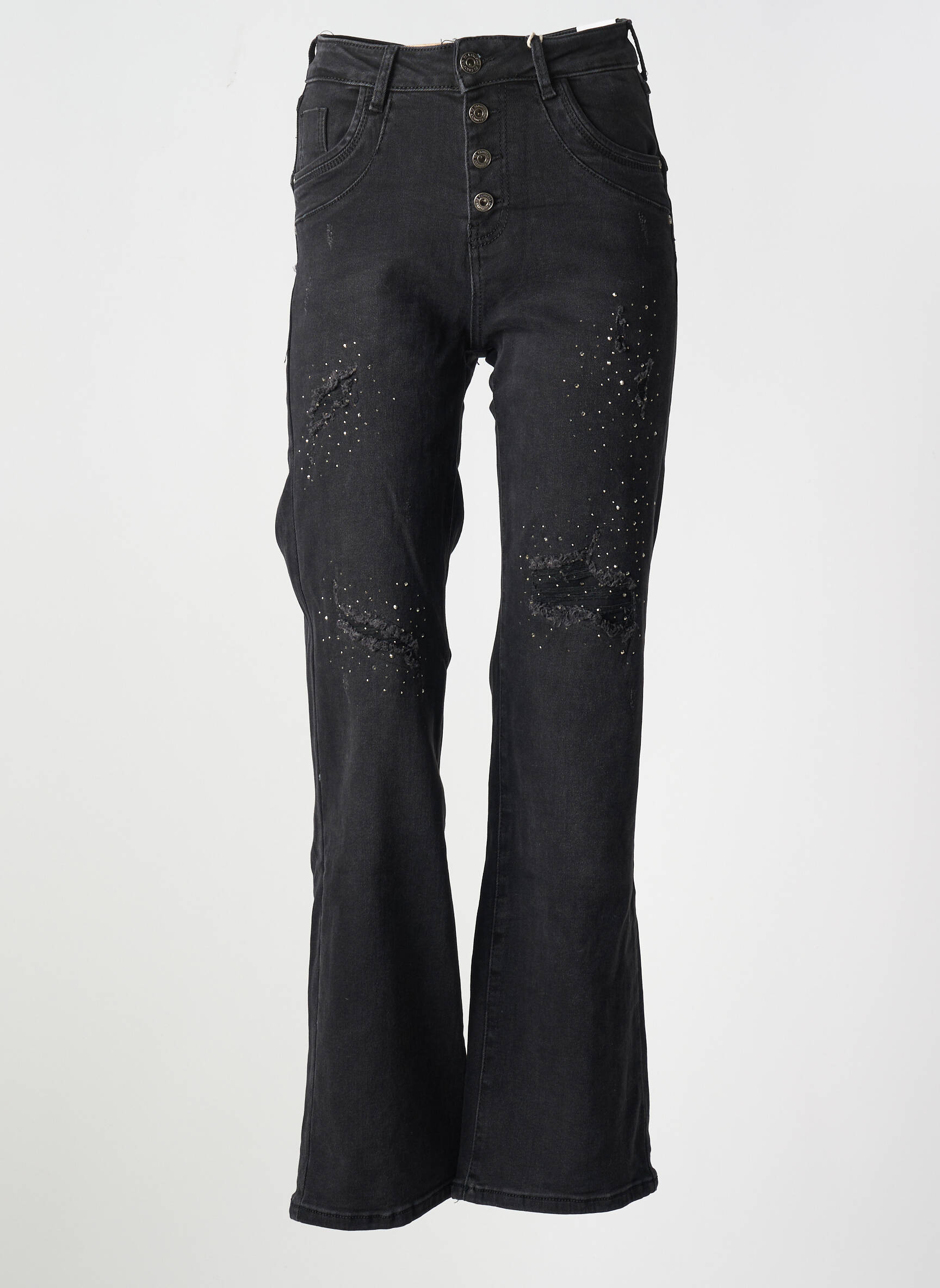 Bootcut džinsai normala dydis normala dydis juodas KAROSTAR moteris
