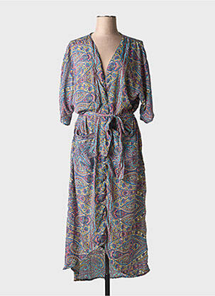 Kimono striukė col v mėlyna SWARNA GREECE moteris