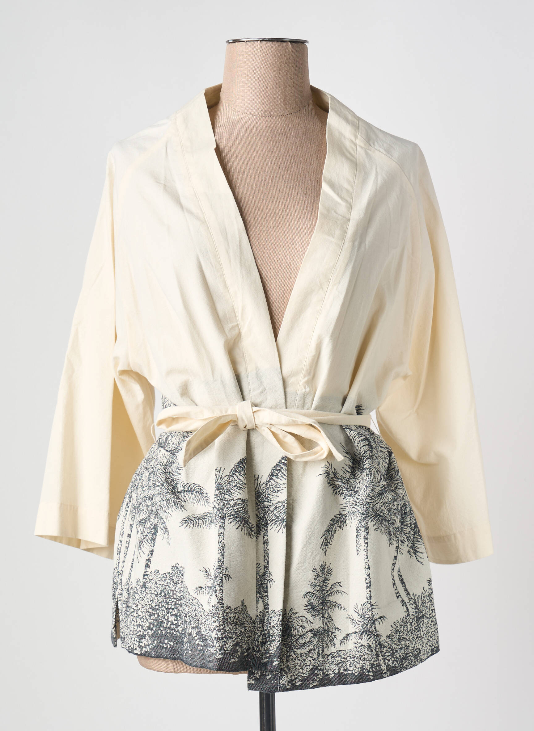 Kimono striukė ilgos rankovės bežinis DIEGA moteris
