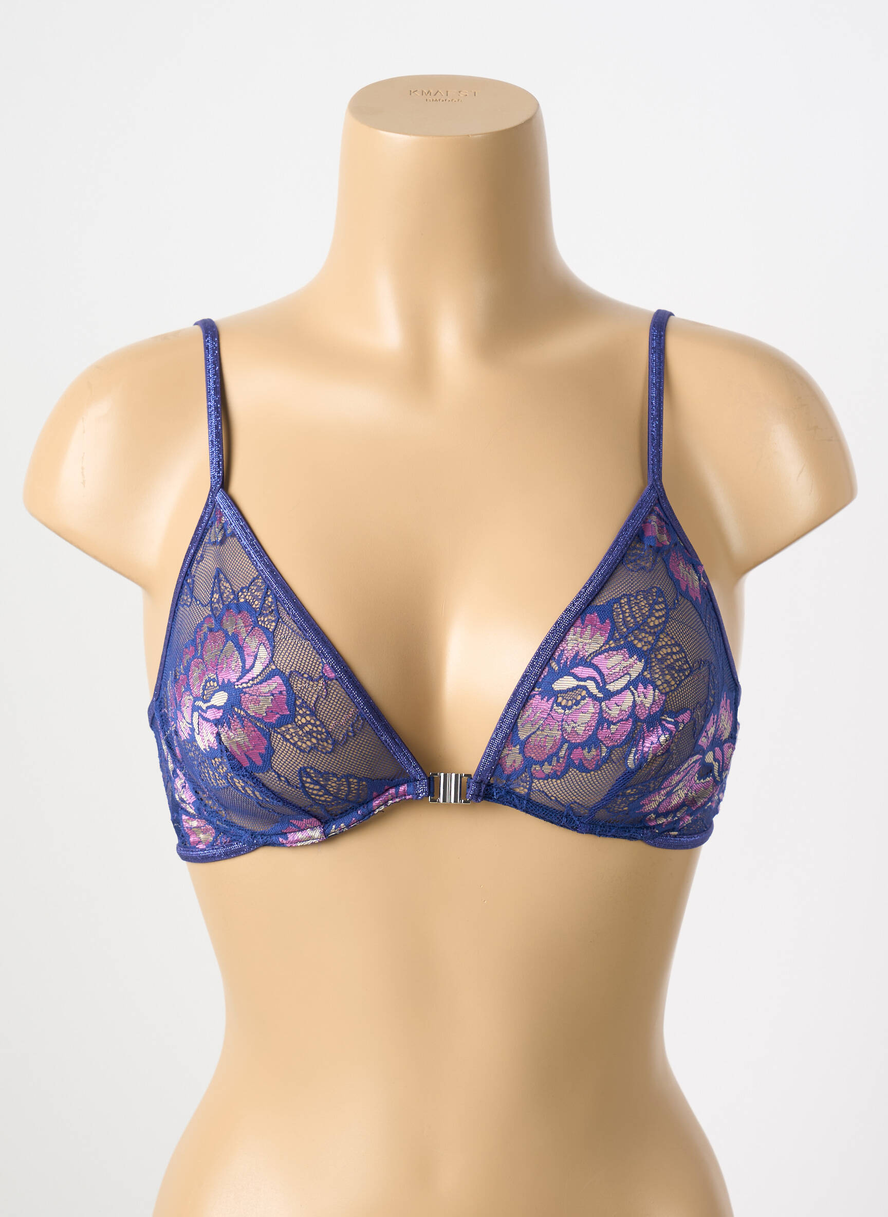 Liemenėlė be rėmo aukšti trikampiai violetinis LA NOUVELLE moteris