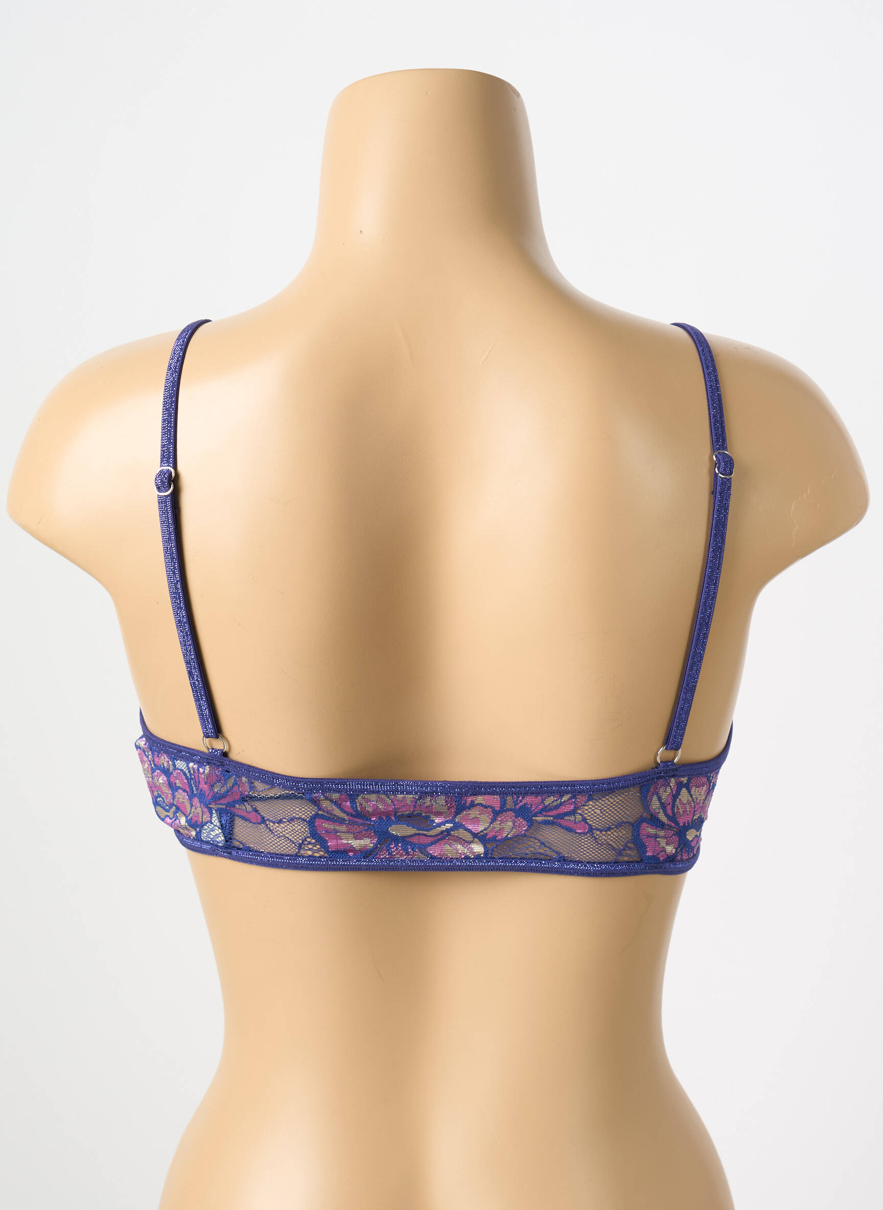 Liemenėlė be rėmo aukšti trikampiai violetinis LA NOUVELLE moteris