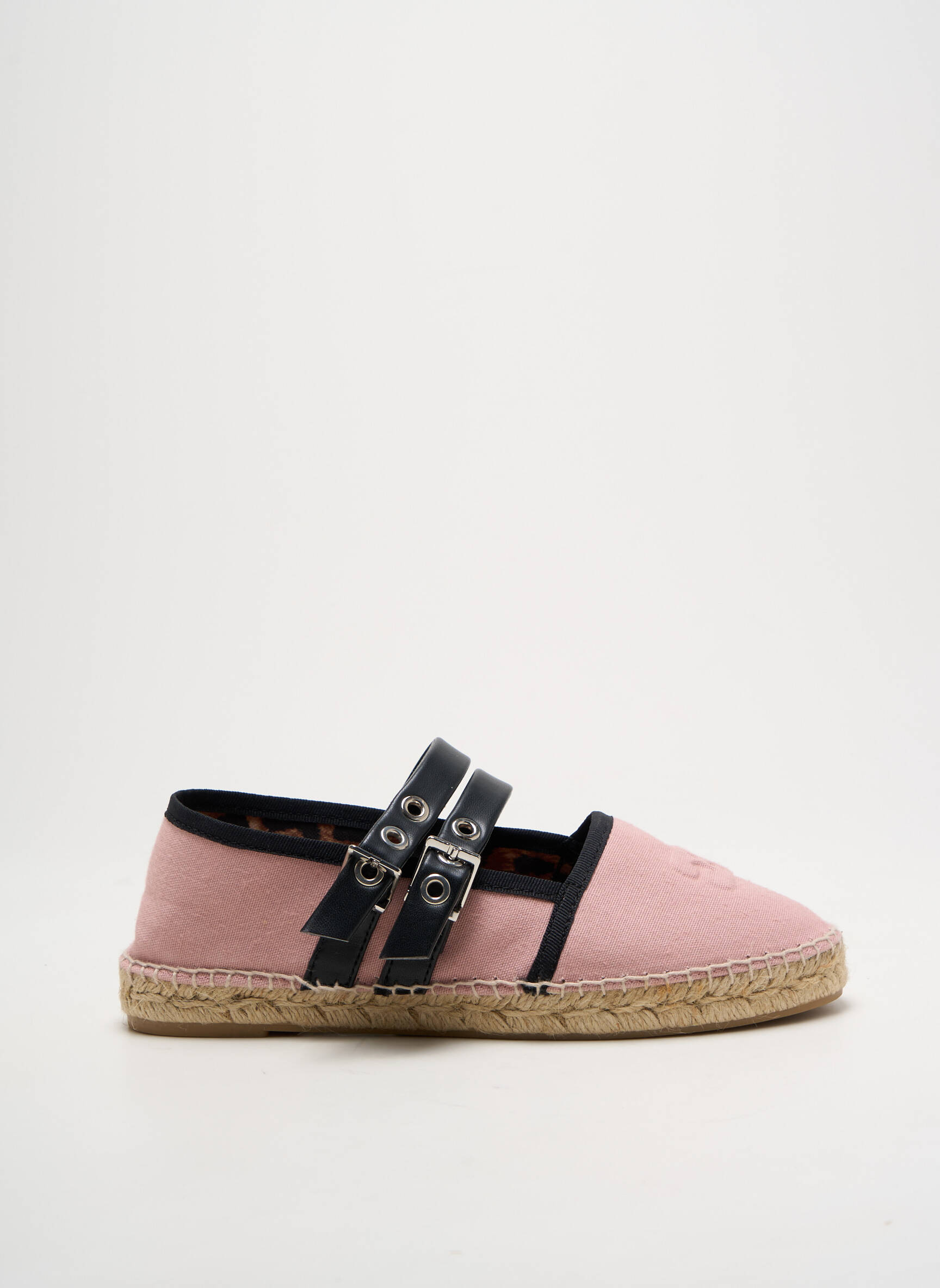 Espadrilės satino audinys plokščias kulnas iki 3 cm rožinė GANNI moteris