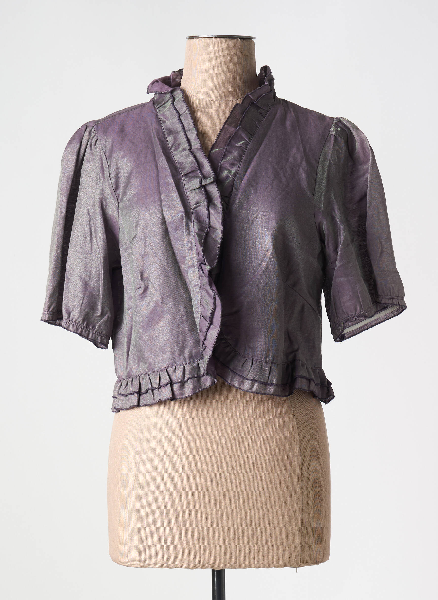 Bolero satino efektas violetinis VETO moteris
