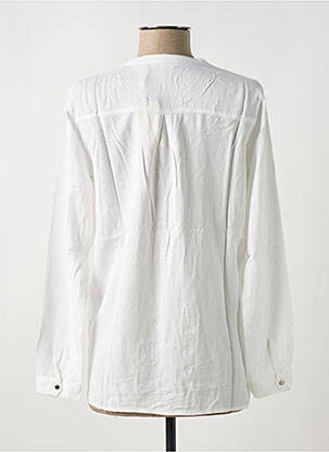 Bluzonai popelinos audinys, kuris pasižymi lygiu ir tankiu paviršiumi. ilgos rankovės baltas SALSA moteris
