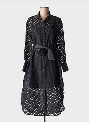 Pusilgių suknelė ilgos rankovės ilgos rankovės juodas ACCESS FASHION moteris