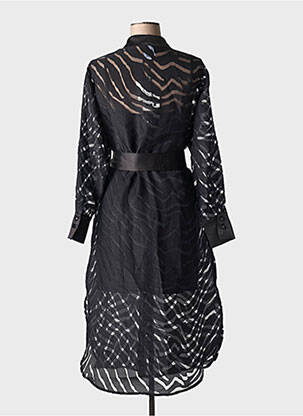 Pusilgių suknelė ilgos rankovės ilgos rankovės juodas ACCESS FASHION moteris