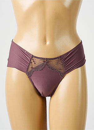Tanga satino audinys violetinis LEJABY moteris