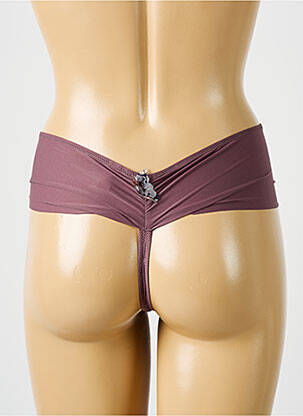 Tanga satino audinys violetinis LEJABY moteris