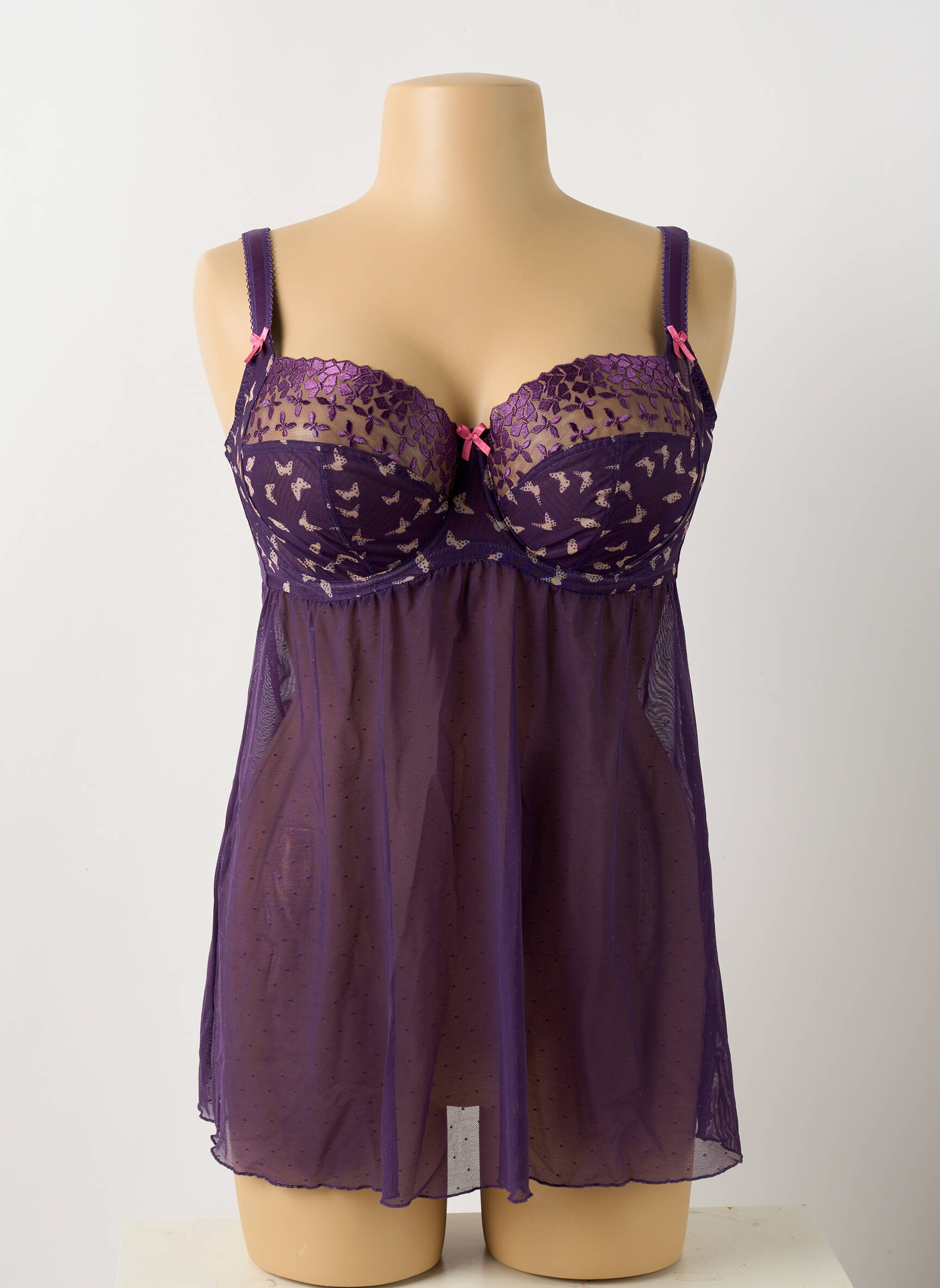 Viršūnė/marškinys siuvinėjimas violetinis SCULPTRESSE moteris