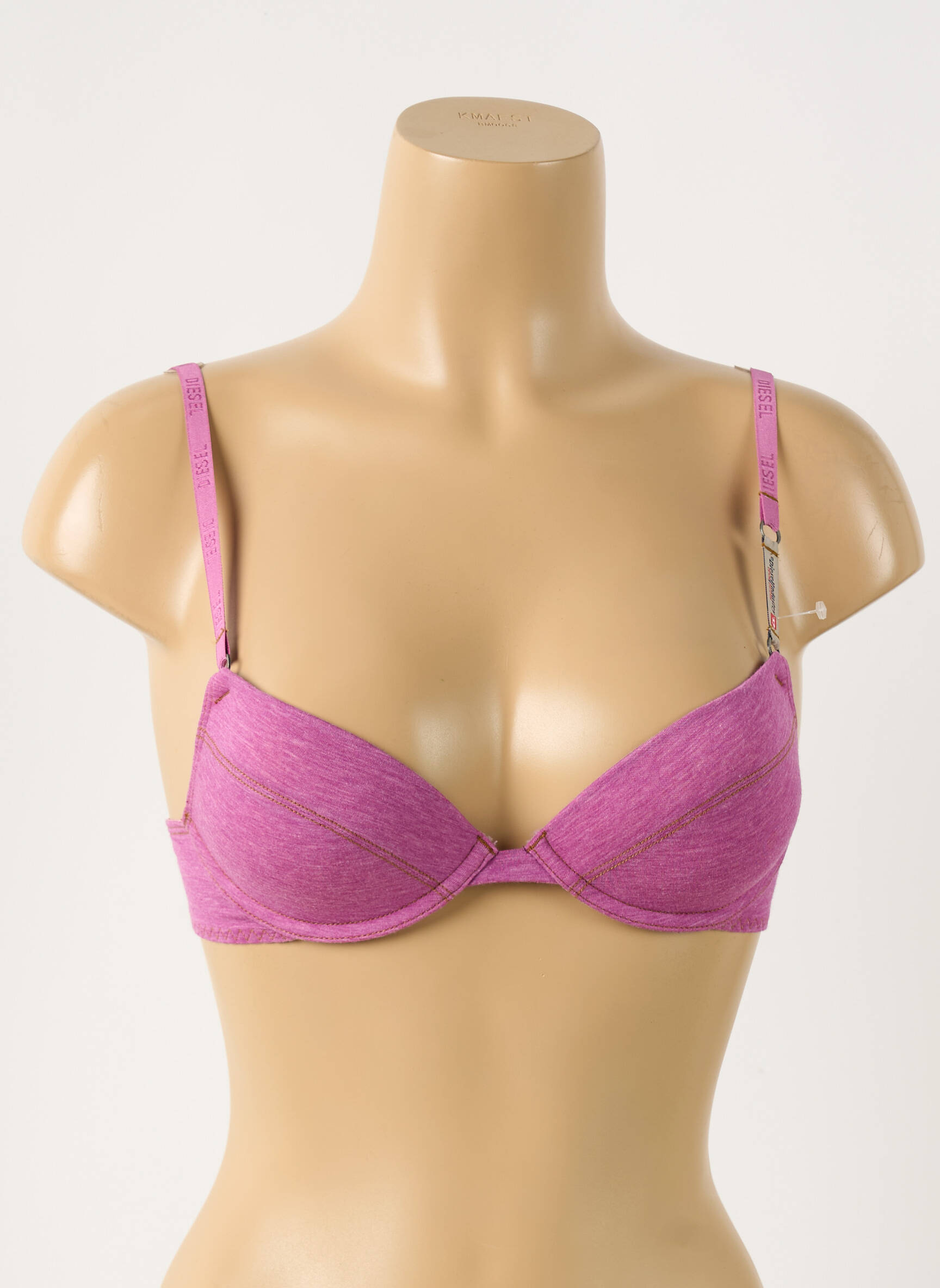 Liemenėlė push-up liemenėlė su aukštu palaikymu push-up liemenėlė su aukštu palaikymu violetinis DIESEL moteris