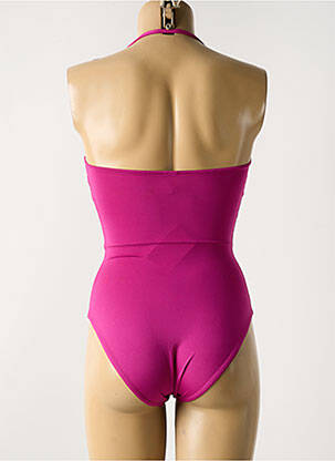 Vienos dalies maudymosi kostiumas nuimamos elastinės petnešos violetinis WOLFORD moteris