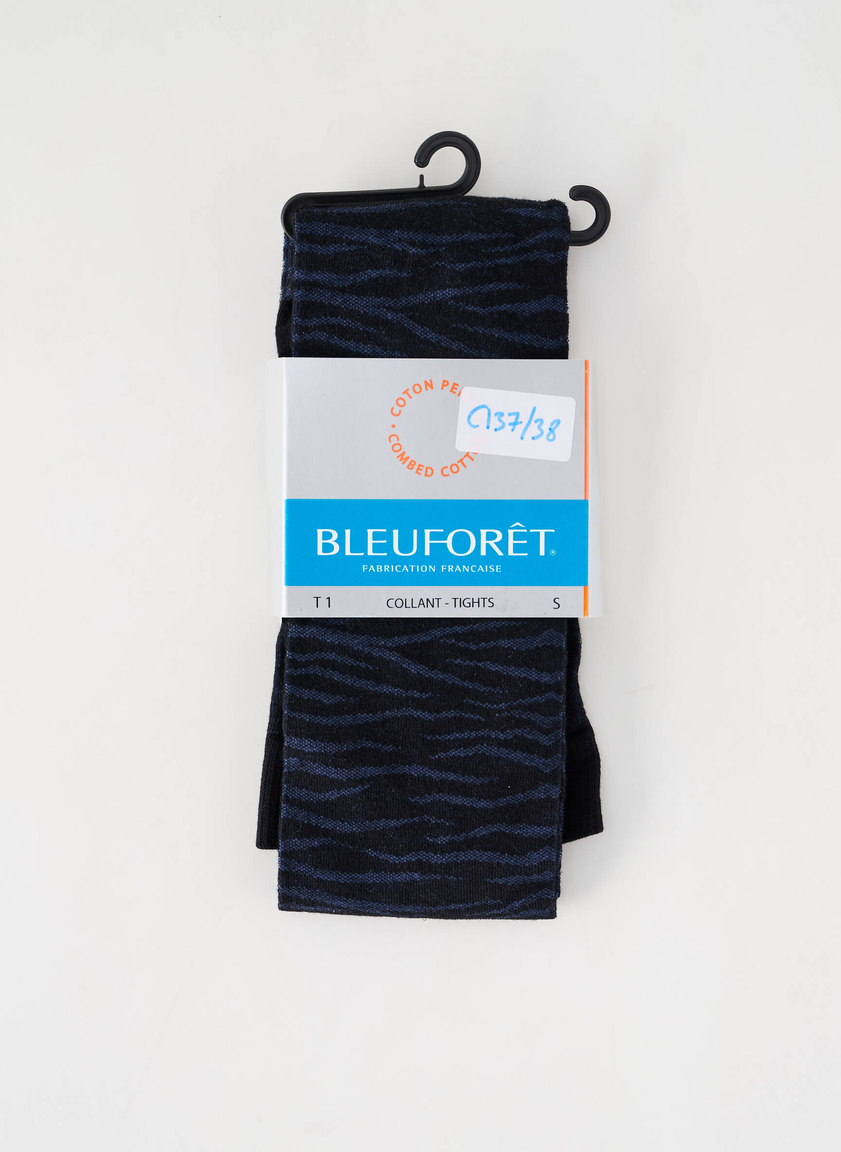 Kojinės fantazijos raštas juodas BLEU FORET moteris