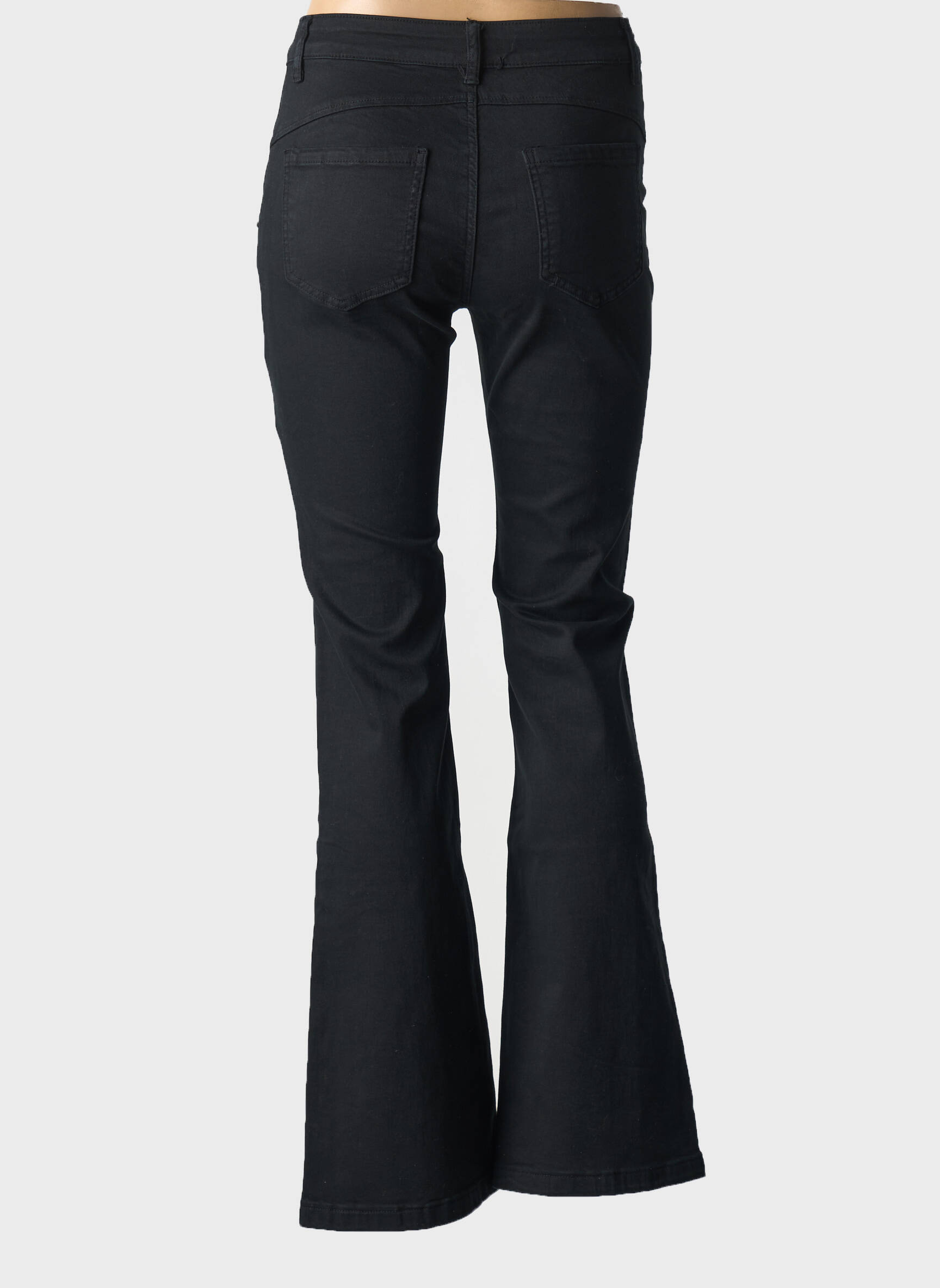 Bootcut džinsai normala dydis normala dydis juodas MELLY & CO moteris