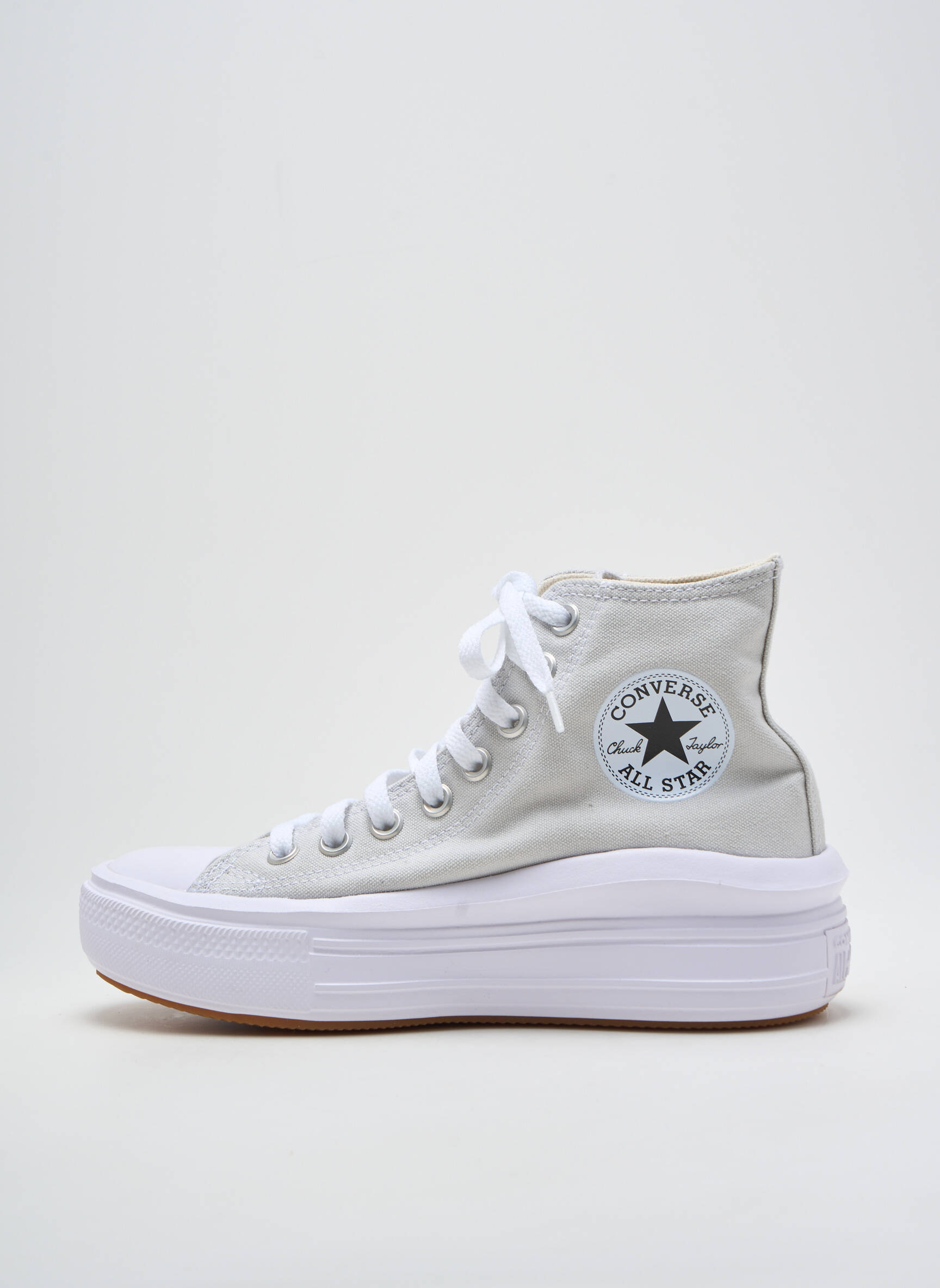 Bėgimo bateliai platforma kulnas nuo 4 iki 6 cm pilka CONVERSE moteris