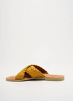 Mule/sabotai chiquet plokščias kulnas iki 3 cm geltona BALI BALI moteris