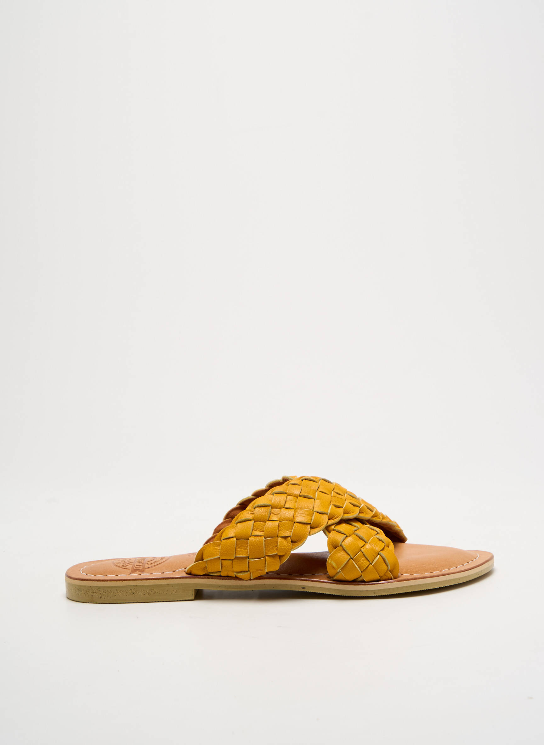 Mule/sabotai chiquet plokščias kulnas iki 3 cm geltona BALI BALI moteris