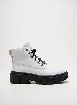 Batai/botai lygus medžiaga kulnas nuo 4 iki 6 cm baltas TIMBERLAND moteris