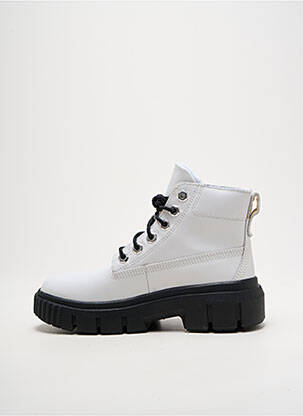 Batai/botai lygus medžiaga kulnas nuo 4 iki 6 cm baltas TIMBERLAND moteris