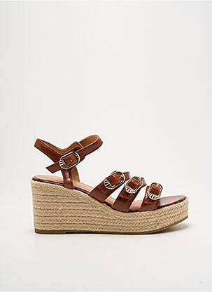 Espadrilės amortizuojančios pado tipas kulnas nuo 7 iki 9 cm rudas EMILIE KARSTON moteris