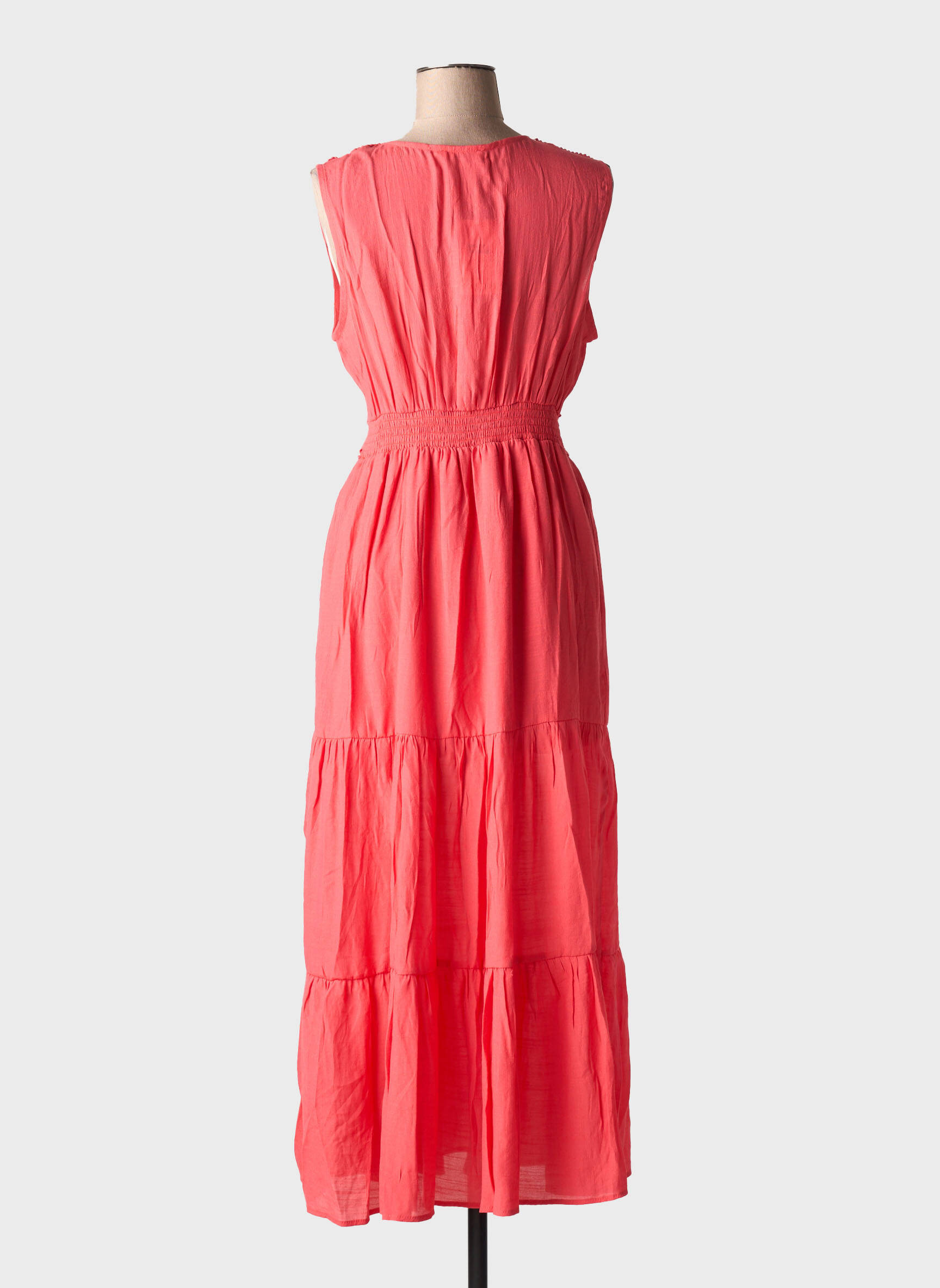 Ilga suknelė be rankų be rankų raudona IT HIPPIE moteris