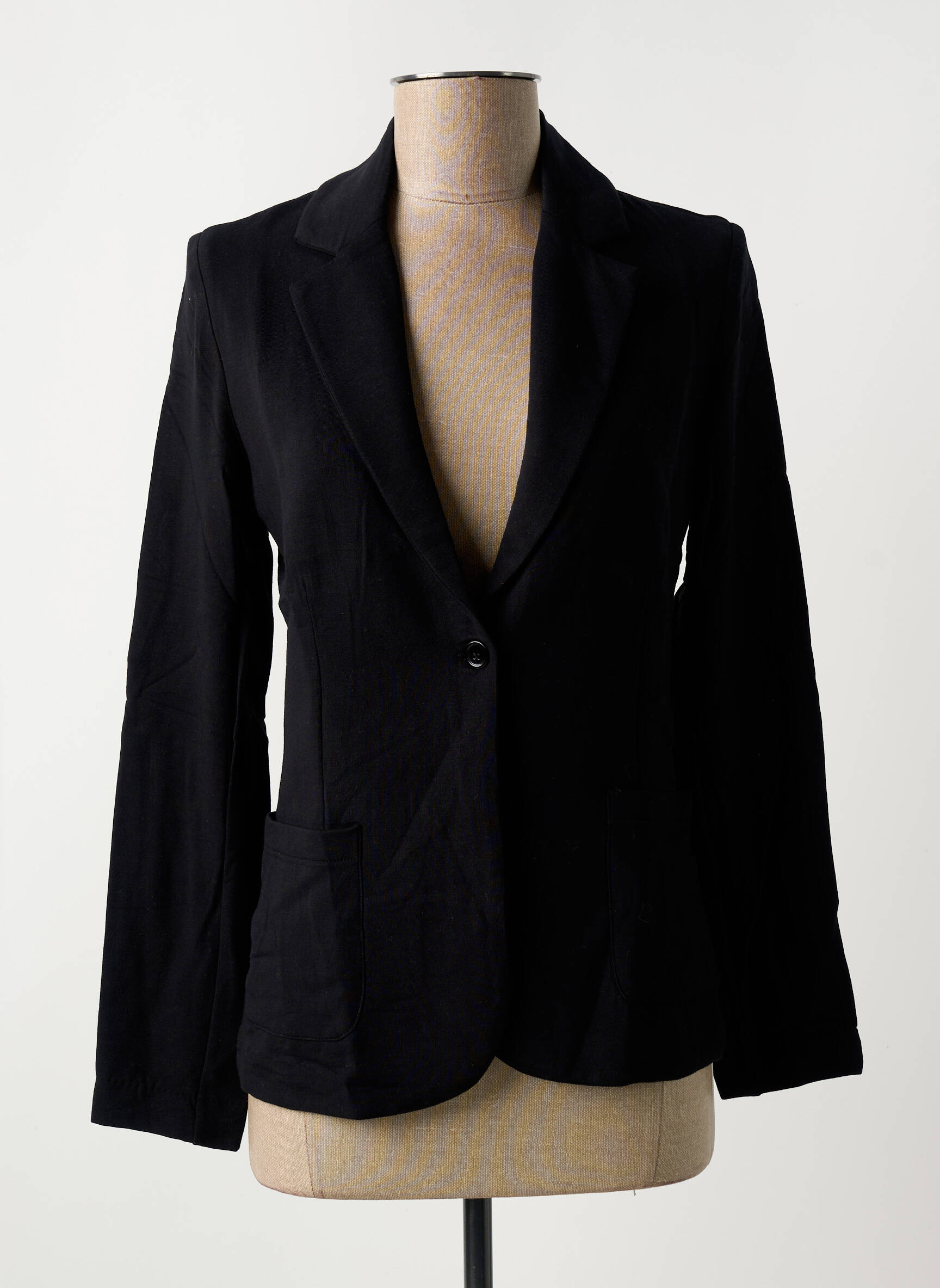 Švarkas kišenės juodas MAJESTIC FILATURES moteris