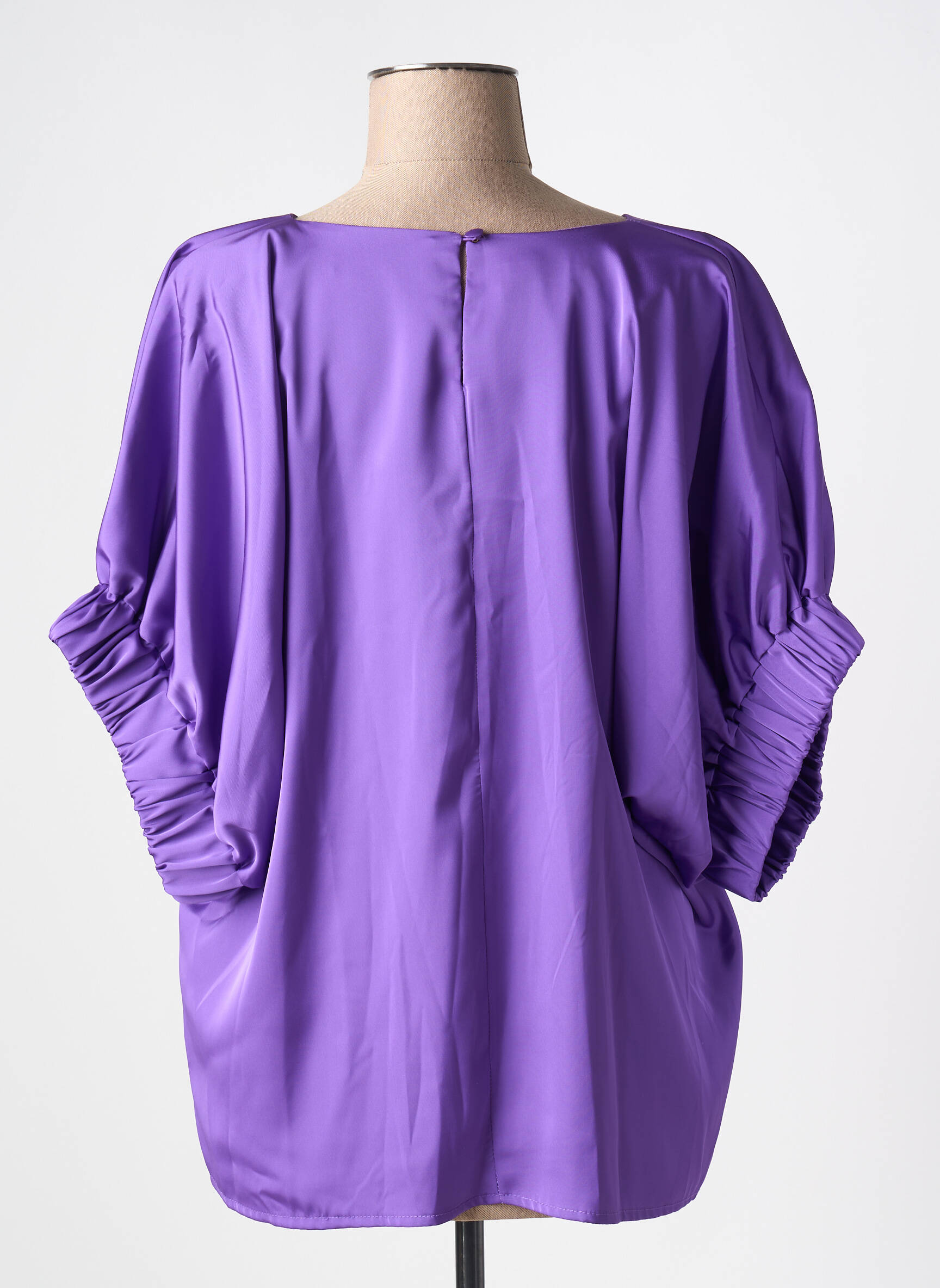 Viršūnė sklandi forma 3/4 rankovės violetinis LES ACOLYTES moteris