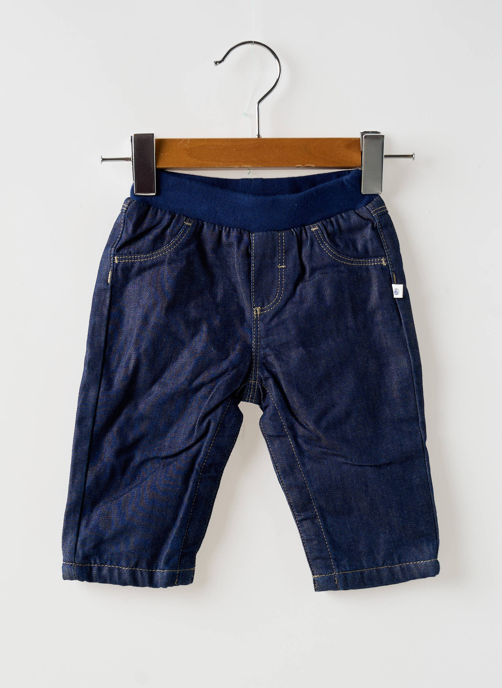 Tiesi kelnė kišenės elastinė dydis mėlyna PETIT BATEAU berniukas