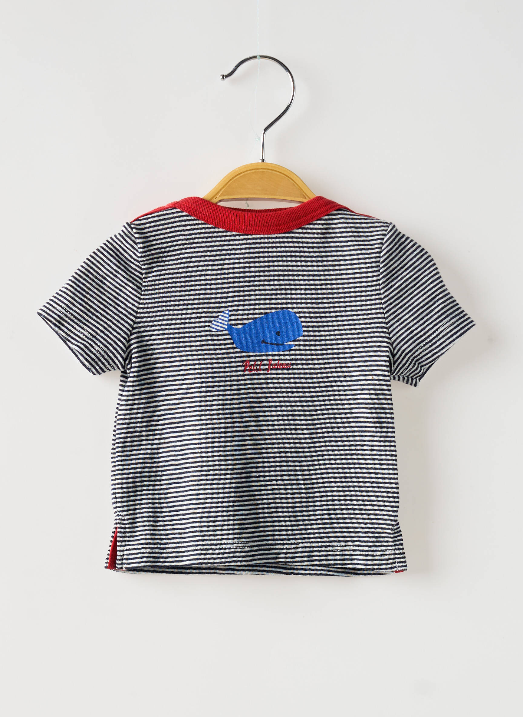 T-marškinys tamprumas trumpas rankovės mėlyna PETIT BATEAU berniukas